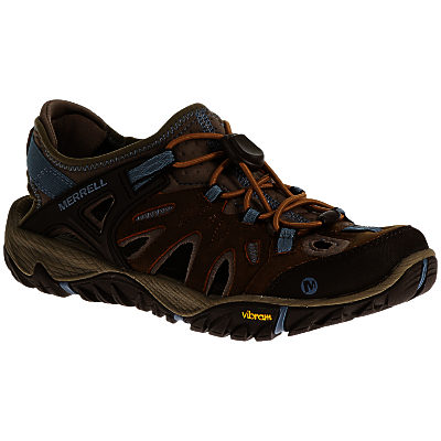 Merrell All Out Blaze Sieve Women's Walking Shoes, Brown Sugar/Blue Heaven Merrell All Out Blaze Sieve Women's Walking Shoes, Brown Sugar/Blue Heaven